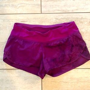 Lululemon Athletica Plum Tie-dye Shorts Size 4